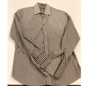 PAUL SMITH LNDN SHIRT GREEN /WHITE S SZ 17 / 43